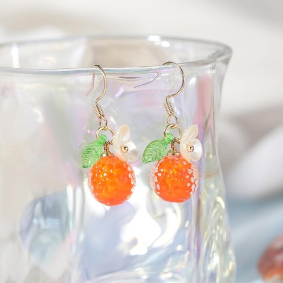 Fruit Earrings Copper Lightweight Trendy Dangle Jewelry for Women - Picture 2 of 5